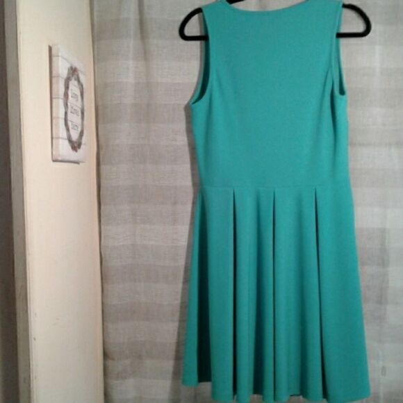 White Mark Couture collection Flare Dress . Teal .Lg - Picture 2 of 5